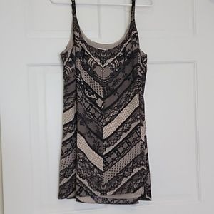Cabi Monaco Cami Lace Long Tunic Tank, Size XL